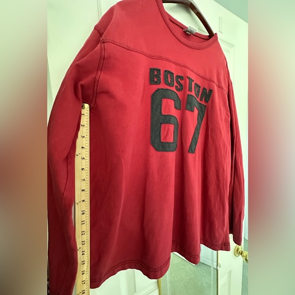 Men’s Red Burgundy Size XL Boston 67 Sweatshirt Old Navy College University - Picture 1 of 6